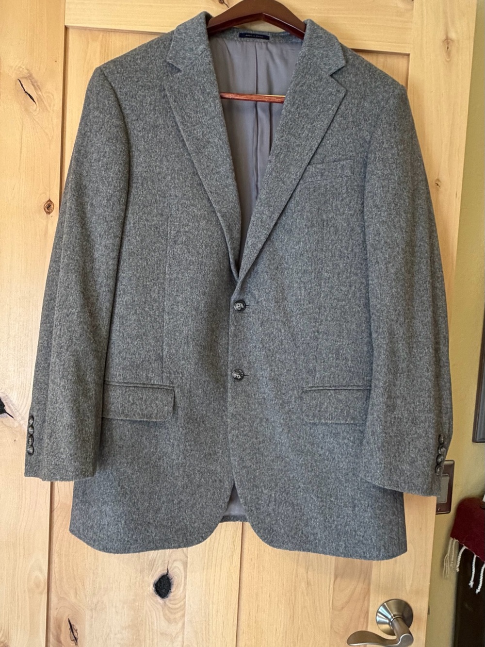 Macys Club Room camel hair gray 44R jacket
